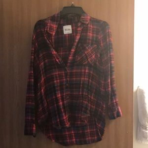 Plaid button up shirt